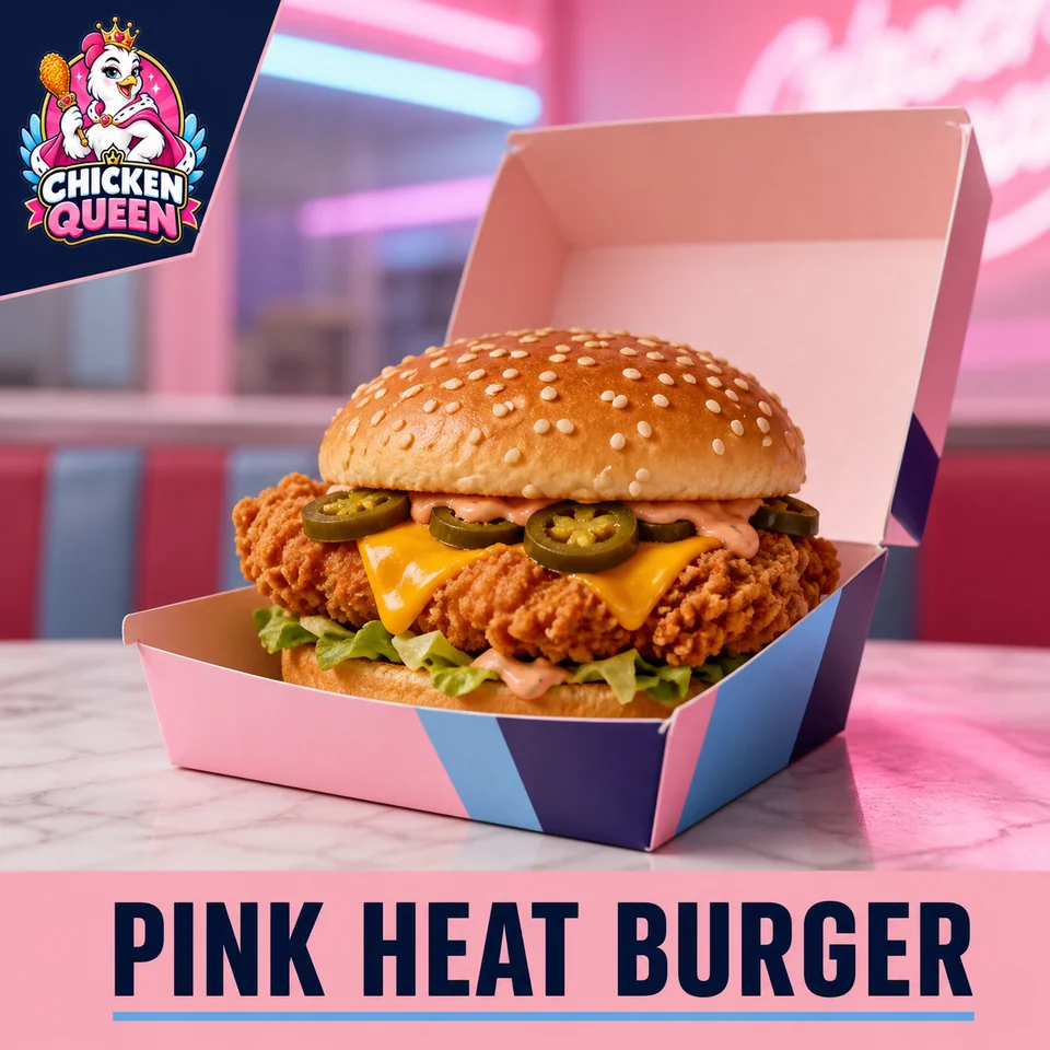 Pink Heat Burger