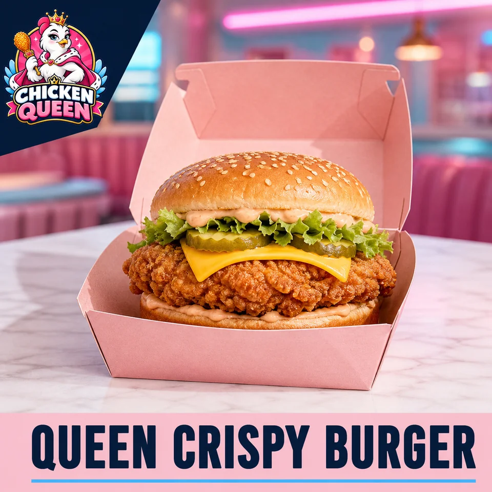 Queen Crispy Burger – Chicken Queen