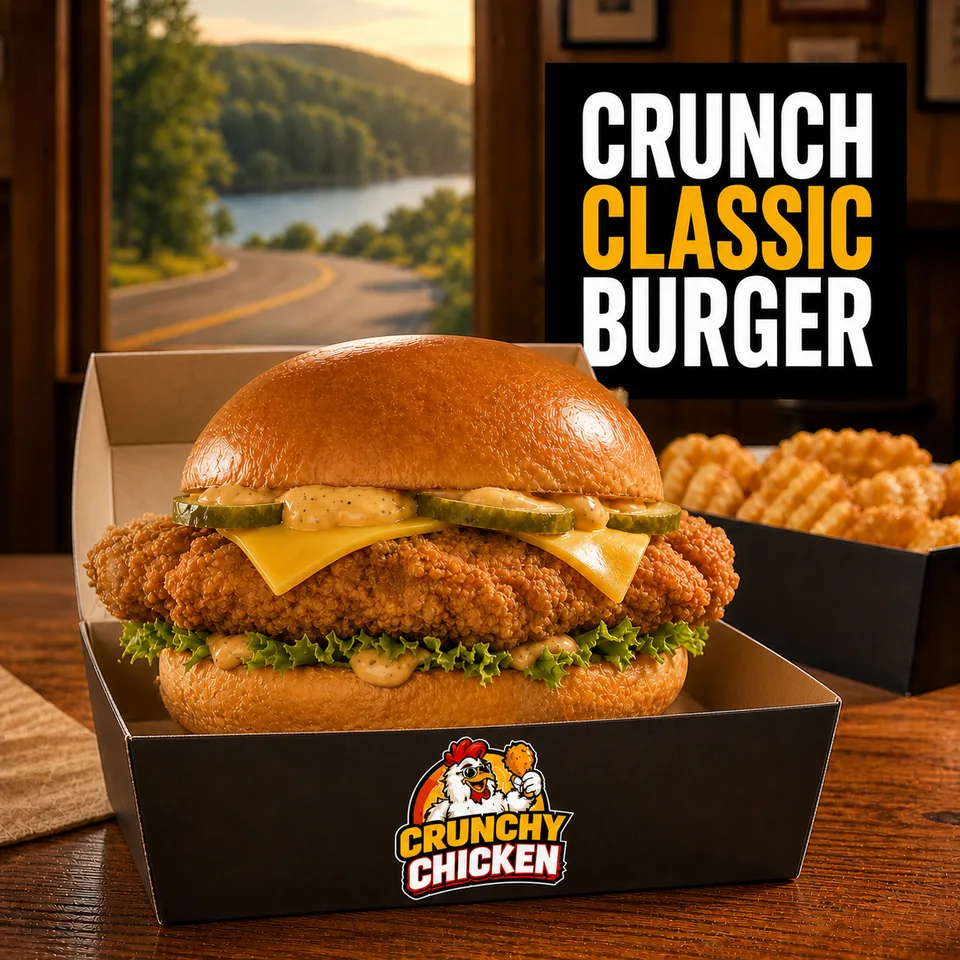 Crunch Classic Burger – Crunchy Chicken