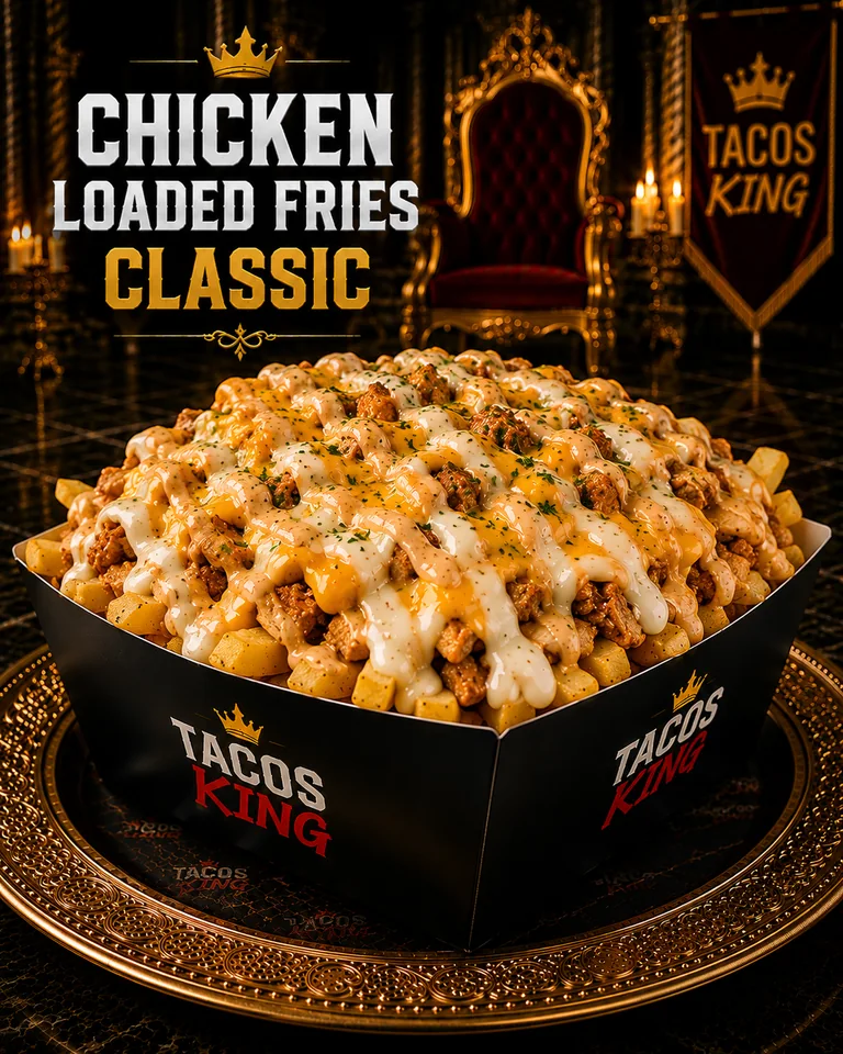 Loaded Fries Chicken Classic Tacosking – Tacos King